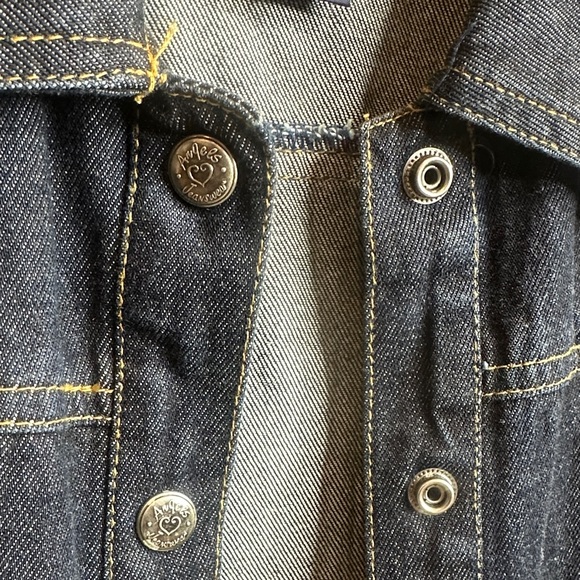 GUC Angels Dark Blue Denim Belted Maxi Dress/Duster, L - Picture 4 of 12